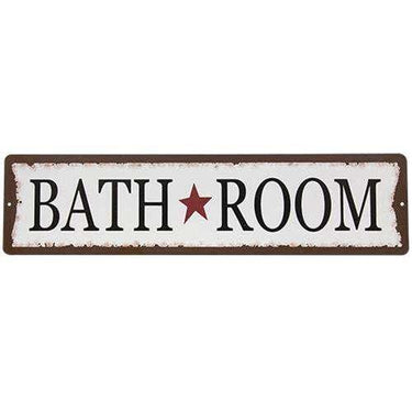 Bathroom Metal Street Sign - The Fox Decor